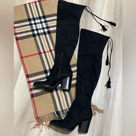 •NEW•MARC FISHER Over the Knee High Boots with Tassels - Picture 2 of 6